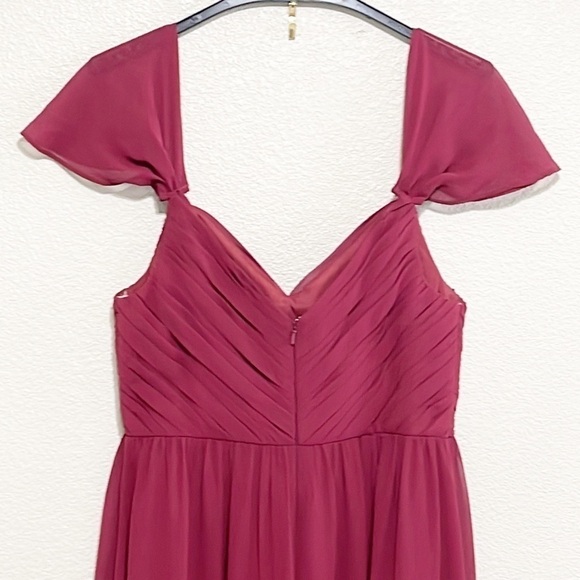 Reverly Kennedy Chiffon Bridesmaid Dress Size 8 - Picture 7 of 16